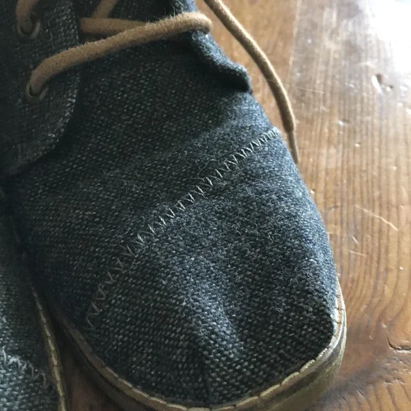 Bobs Memory Foam Gray Laced Booties-6.5W - Picture 6 of 7